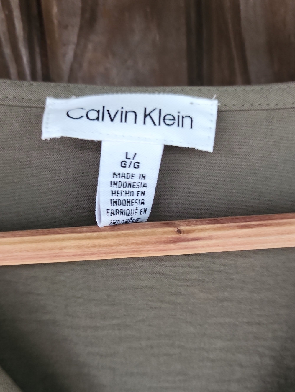 Calvin Klein Ladies Short Sleeve Blouse - Picture 3 of 4